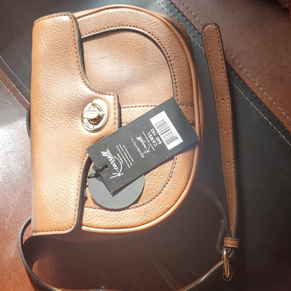 NWT K.carroll genuine leather crossbody bag